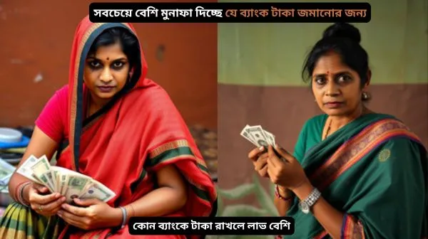 সবচেয়ে বেশি মুনাফা দিচ্ছে যে ব্যাংক টাকা জমানোর জন্য-কোন ব্যাংকে টাকা রাখলে লাভ বেশি