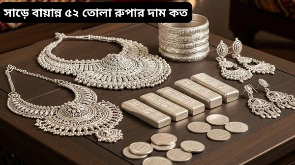 সাড়ে বায়ান্ন ৫২ তোলা রুপার দাম কত